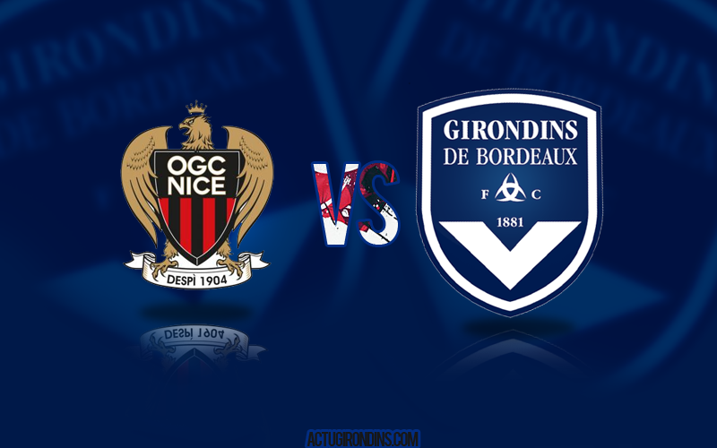 Affiche Nice vs Bordeaux (logos)