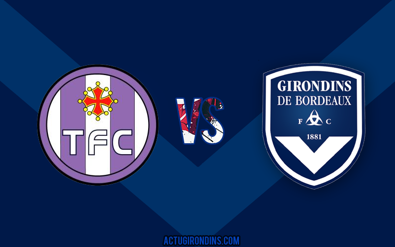 Affiche Toulouse vs Bordeaux (logos)