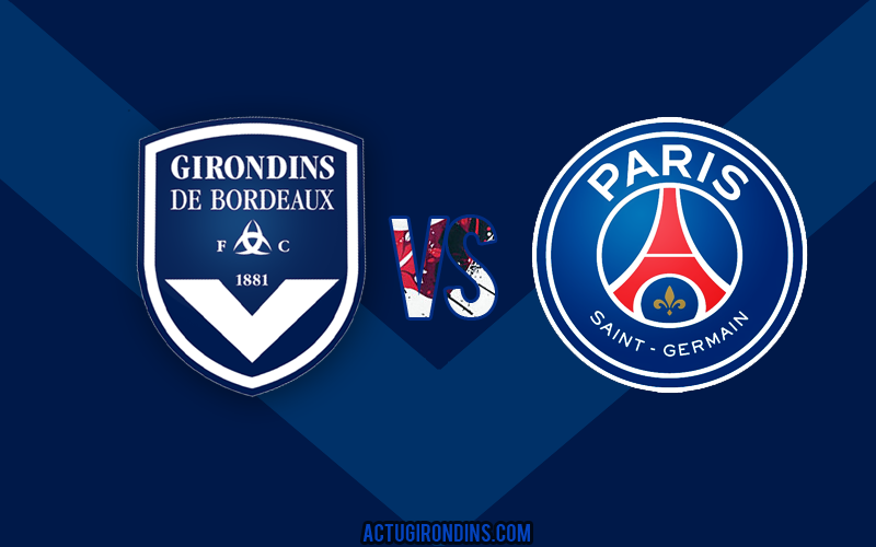 Affiche Bordeaux vs Paris (logos)